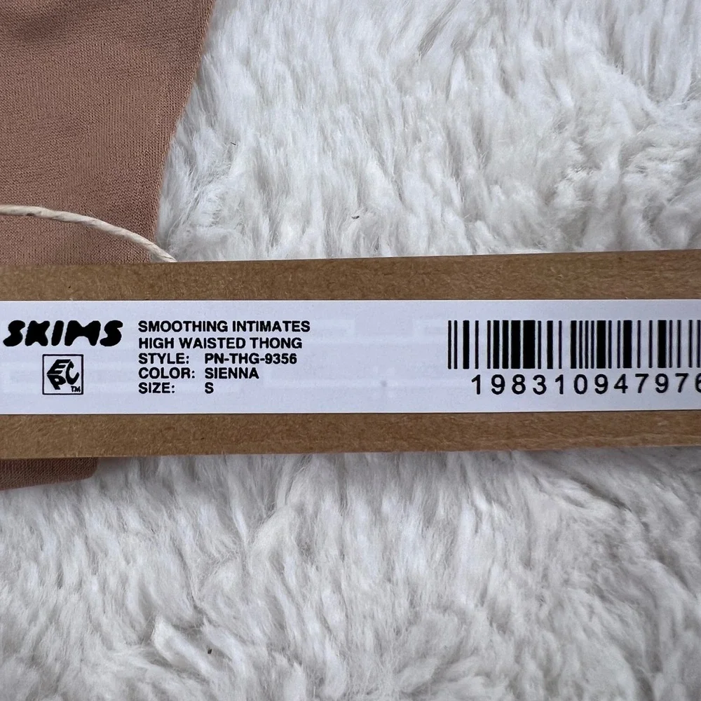 SKIMS Smoothing Intimates High Waisted Thong Sienna Small PN-THG-9356 NEW - Picture 10 of 12